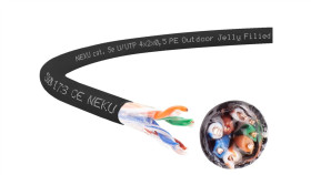 Kabel Zewnętrzny Żelowany Utpw Kat.5E U/Utp 4X2x0,5 Neku /500M/
