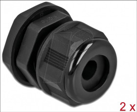 60365 Cable Gland PG16 for round cable bk 2 pcs