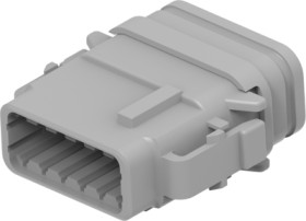 Socket housing, gray, 12 poles, DTM06-12SA-E007