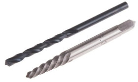 Wykrętarka do śrub, l. elementów: 2, w zestawie: Nr 3, 4.2 mm, Stal