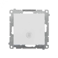 Simon 55 Łącznik jednobiegunowy z podświetleniem LED (moduł) 10 AX, 250 V~, szybkozłącza Jasnoszary mat TW1L.01/114