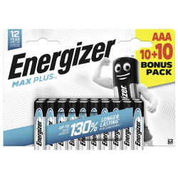 Energizer E304145700 Max Plus AAA Battery Alkali-Manganese 1.5V 20 pc(s)