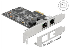 89530 Network card, PCI Express, 2.5 Gigabit Ethernet, 2x RJ45
