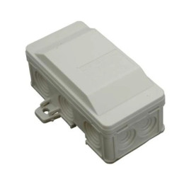 Puszka odgałęźna natynkowa 10-torowa 90x45x40mm Klik IP54 szara 6410-10