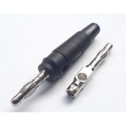 wtyk banan WB10 4mm czarny