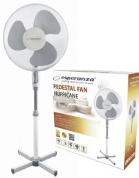 Wentylator stojący HURRICANE 50W biały EHF001WW