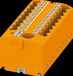 3273392 PTFIX distributor block, 6/18x2.5, orange