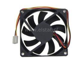 Went. 12V łoż. ślizg. 50x50x10 0,15A 3-przew