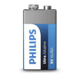 Bateria ULTRA Alkalina 6LR61 (9V) Philips