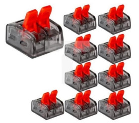 Szybkozłączka elektryczna instalacyjna 2 x 0,2 ÷ (2,5) 4,0 mm2 linka drut SI212 100 szt.