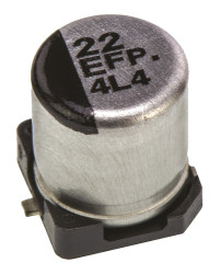 Kondensator 22μF 25V dc SMD Panasonic 5 (Dia.) x 5.8mm