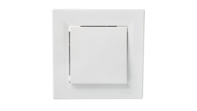 Łącznik Asfora Pojedynczy Dwubiegunowy Biały Z Ramką Eph0200121