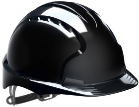 Kask ochronny, Czarny, HPPE, Standardowy, EVO2