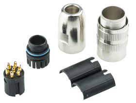 Gniazdo Din Lumberg 7-pinowe, seria 322 Kabel Prosty M16 250 V ac 7 DIN EN 60529 5A IP68 Wkręcana Żeńskie