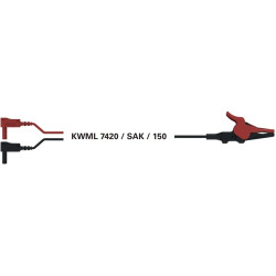 Kelvin test probe kit, black/red, SET 9664