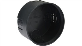 Puszka Instalacyjna P/T Po 80 Czarna A.0004 /54Szt./