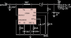 Low I Boost/SEPIC/Inverting Converter with 4A, 60V Switch