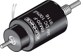 Heavy-duty linear solenoid, RM 20-F-24VDC, 100 % duty cycle