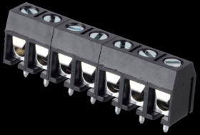 CTB5202/7 Solderable screw terminal - 7-pole, RM 5 mm, 90°