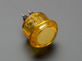 Adafruit Arcade Button - 30mm Translucent Yellow