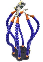 Uchwyt trzecia reka z podstawą aluminiową 6 elastycznych ramion 32cm czarny