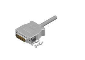 Złącze D-Sub 15-pinowe Męski Proste Montaż na kablu