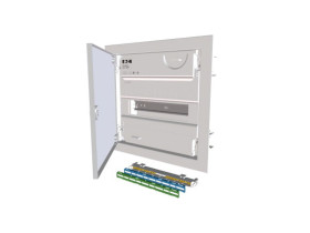 Rozdzielnica podtynkowa 14 modułowa 1x14M drzwi metal superpłaska IP30 K-G KLV-12HWS-SF 178823 EATON