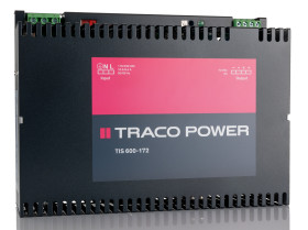 Zasilacz szyny DIN U wy 72V dc I wy 8.5A U we 115V ac TRACOPOWER 600W impulsowy
