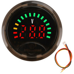 Wodoodporny miernik napięcia wskaźnik naładowania akumulatora LED 7V-100V
