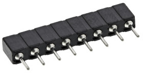 Podstawka SIL, raster: 2.54mm, 8-pinowemontaż: Przewlekany, zakończenie: Lutowane, 3A, 100 V AC, 150 V DC
