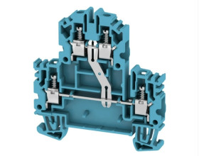 Złączka szeregowa dwupoziomowa WDK 4N V BL niebieska 1111730000