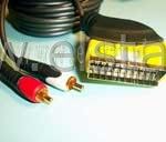 EURO- 2x RCA ( EURO -> RCA ) Video Adaptor GOLD