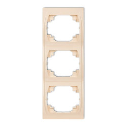 LOGO Ramka pionowa potrójna beżowy 1LRV-3