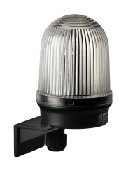 Sygnalizator 12 →230 V Światło ciągłe Przezroczysty Montaż ścienny Włókno