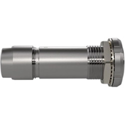 Panel socket, 4 pole, crimp connection, push pull, straight, PFG.2B.304.CYMD82