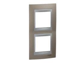 UNICA TOP Ramka 2 podwójna pionowa onyx copper MGU66.004V.096 SCHNEIDER ELECTRIC