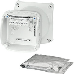 Puszka elektroinstalacyjna ścienna Poliwęglan 77 x 130 x 130mm Szary IP68 HENSEL