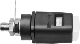 Quick pressure clamp, white, 30 VAC/60 VDC, 16 A, solder connection/cable lug, nickel-plated, SDK 503 / WS