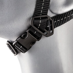 Pasek podbródkowy do kasków, PET, Czarny, do uzytku z: Kaski