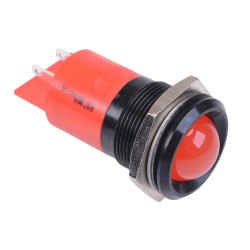 Q22P1CXXR2436EDL Red Prominent 22mm 24-36VDC LED Panel Indicator IP67 APEM