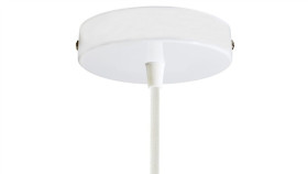 Rozeta Deco 1X Metal Cylinder Biała