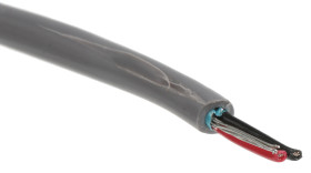 Kabel do transmisji danych 1 -parowy 0,23 mm² 2 -rdzeniowy Ekranowany 24 AWG AWG PVC 300 V Sterowanie