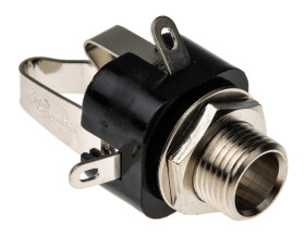 Złącze Jack 6,35 mm Żeński Stereo Montaż na panelu 34 V AC/DC 2A