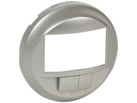 CELIANE Plakietka do wyłącznika automatycznego bez zacisku nz przełącznikiem on/off tytanowa 068326 LEGRAND