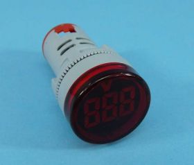 WOLT.12-500VAC RED LED OKRĄG.28mm