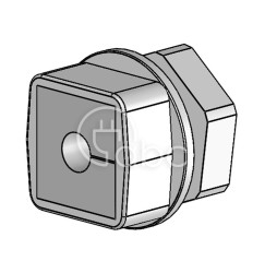 Dławnica kablowa dzielona QVT 20, na 1 moduł QT mały, szara, 45695