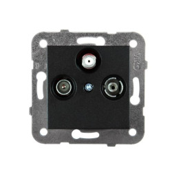 Panasonic NOVELLA Gniazdo TV-SAT-R końcowe czarne 92105541M