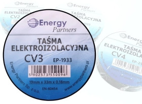Taśma elektroizolacyjna PCW (19mm x 33m x 0.18mm) czarna