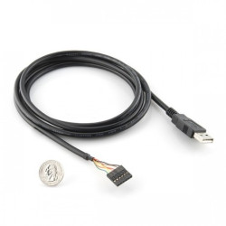 Konwerter USB-UART FTDI 5V na przewodzie USB 1,9m - SparkFun DEV-09718
