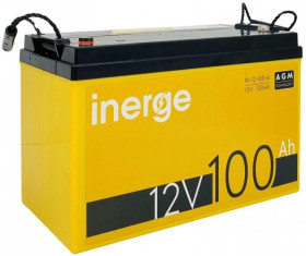 Akumulator VRLA AGM 12V 100Ah (żywotność 3-5lat) INERGE IN-12-100-A